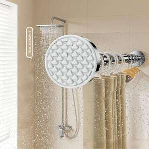 Tringle <span class=keywords><strong>de</strong></span> <span class=keywords><strong>Douche</strong></span> Extensible en Acier Inoxydable Moderne à <span class=keywords><strong>Angle</strong></span> Réglable Sans Perforation – Vente en Gros pour Salles <span class=keywords><strong>de</strong></span> Bain Modernes - Product Image 4