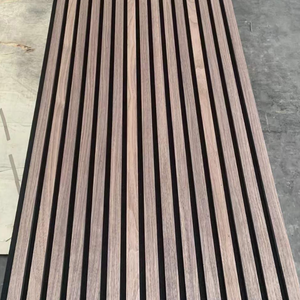 Paneles Acústicos Insonorizantes de Nuevo Diseño, Revestimiento de Madera, Listones de Madera, MDF, Fieltro, Paneles Acústicos de Fibra de Poliéster para Pared - Product Image 1