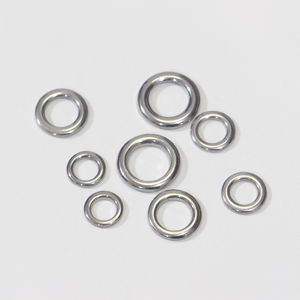 Anneaux en forme de O en <span class=keywords><strong>acier</strong></span> inoxydable Connecteur de boucles solides plates simples pour la pêche au leurre et la pêche en mer - Product Image 5