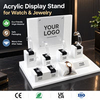Support de présentation de montres vertical en acrylique transparent de luxe personnalisé pour les magasins de détail, vente en gros, directement de l'usine en Chine