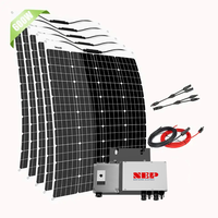 Vente en gros de panneaux solaires flexibles de 300W 400W 500W pour usage résidentiel Meilleur prix de Chine avec une excellente fixation