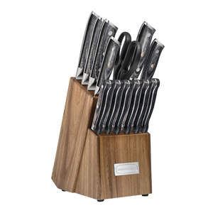 <span class=keywords><strong>Juego</strong></span> <span class=keywords><strong>de</strong></span> <span class=keywords><strong>Cuchillos</strong></span> <span class=keywords><strong>de</strong></span> Cocina <span class=keywords><strong>de</strong></span> 15 Piezas, Acero 30Cr13, Mango Gris, con Tijeras, Afilados a Mano, Calidad <span class=keywords><strong>de</strong></span> Exportación, para Cocina Casera, Regalo - Product Image 5