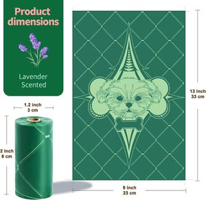Sacs à déjections canines biodégradables écologiques de haute qualité avec logo personnalisé pour la vente en gros - Product Image 2