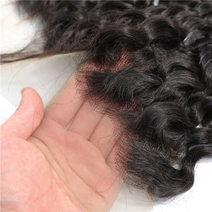 Bundel Rambut Manusia Virgin Mentah 50 Inci Tekstur Khusus Kelas 10A 12A dengan Ketebalan 150 Ganda Ditarik - Product Image 3