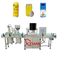 Ligne de production de remplissage de boissons en canettes d'aluminium, machine de remplissage et de scellage de boissons, remplisseur de boissons gazeuses, scelleuse de canettes en plastique