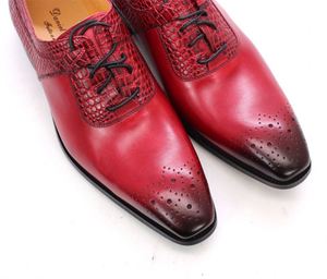 รองเท้าบร็อกแฮนด์เมด Felix Chu สำหรับผู้ชาย รองเท้าทางการ - Product Image 3