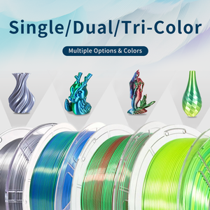 Silk PLA Filament 1.75mm 3D Printer Spool 1kg (2.2lbs) Extruded <strong>Plastic</strong> <strong>Rods</strong> with Smooth Silky Texture for 3D Printing - Product Image 3