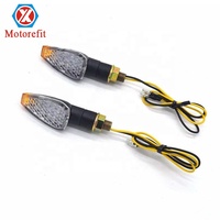 RTS 1คู่รถจักรยานยนต์LED Turnไฟสัญญาณ12V Amber Indicator Blinkผ่านไฟUniversalสำหรับYamaha Honda Suzuki