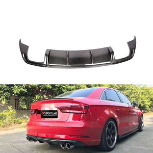 Diffusore Posteriore in Fibra di Carbonio <span class=keywords><strong>A3</strong></span> per <span class=keywords><strong>Audi</strong></span> <span class=keywords><strong>A3</strong></span> 8V Dynamic Sedan 4 Porte 2017 2018 2019 - Product Image 1