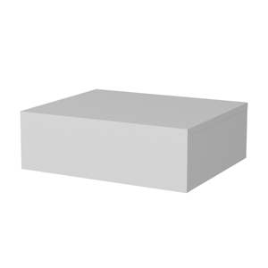 White <b>Wall</b>-Mounted Floating Nightstand For Bedroom Modern Minimalist Design - Product Image 2