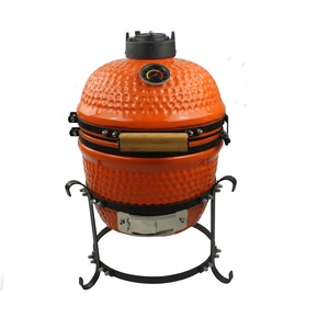 Barbecue miniature sans fumée Auplex Premium moderne Parrilla <span class=keywords><strong>Pro</strong></span> 12,6 pouces avec rôtissoire en céramique rouge Kamado - Product Image 2