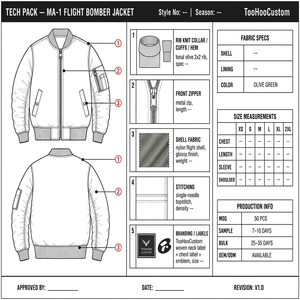 แจ็คเก็ตบอมเบอร์ MA-1 ผ้าไนลอนเงาสำหรับผู้ชาย แจ็คเก็ตนักบิน เสื้อคลุมลำลอง - Product Image 5