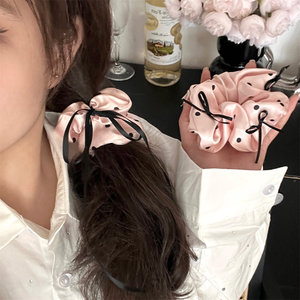 Design popolare stile pastorale elastico cravatta per capelli avanzata senso Plaid tessuto con filo elastici per capelli per ragazze accessori per capelli - Product Image 4