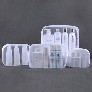 Fabricante de Bolsas de Plástico al por Mayor, Bolsas Cosméticas de EVA Esmeriladas con Asa de Lazo Suave, Bolsas Transparentes para Guardar Maquillaje - Product Image 1