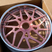 Rines Forjados de 2 Piezas en Cromo Oro Rosa con Borde Profundo de 20, 22, 24 y 26 Pulgadas, 5*127, con Tapas Flotantes para Chevrolet Impala Forgatoss