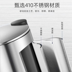 Brinox <b>Stainless</b> <b>Steel</b> Trash Can 3L 5L 12L 20L 30L Cylindrical Silent Soft Close Foot Pedal Indoor Waste <b>Bin</b> - Product Image 5