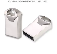 Pendrive con logotipo personalizado más vendido Mini estilo Metal USB 2,0 Stick Venta al por mayor USB Flash Drives 1GB 128GB Capacidad New Pen Drive