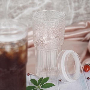 Gobelet en verre réutilisable transparent de <span class=keywords><strong>500ml</strong></span> avec paille/couvercle, vente en gros, grande capacité, jus Boba, tasse à boire - Product Image 5