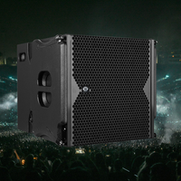 Haut-parleur passif double 10 pouces LS3 Line Array, modèle LA210, boîtier en bois, audio mono, garantie 3 ans, 500W, sensibilité 16Ω