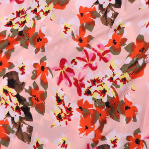 Tissu élégant en mousseline de soie imprimé parfait pour les créateurs de mode créant des robes, des sacs et des pièces de décoration élégante en 2025 - Product Image 1