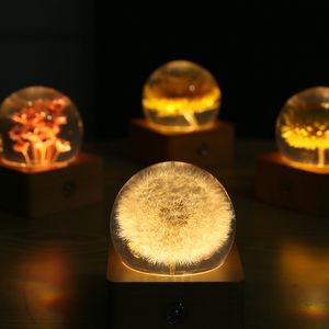 Set hadiah unik hadiah promosi mewah, lampu bola kaca bunga abadi abadi hadiah pernikahan ulang tahun untuk tamu - Product Image 5