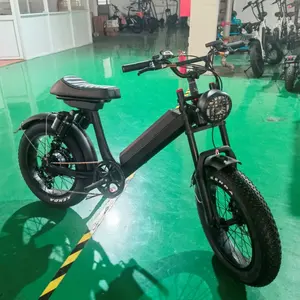 التصميم المبتكر 20 بوصة 500W الدهون الإطارات E الدراجة للطي 6 سرعة دراجة عجلة كهربائية للبالغين