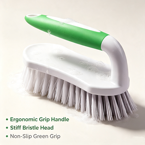 Heavy Duty <b>Scrub</b> <b>Brush</b> Stiff Bristle Cleaning <b>Brush</b> Plastic Handle Nylon <b>Brush</b> for Bathroom Kitchen Shower - Product Image 4