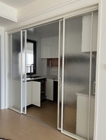 Portes coulissantes en aluminium au design moderne, grillagées, résistantes à l'eau, avec cadre ultra-fin de luxe, pour intérieur/extérieur