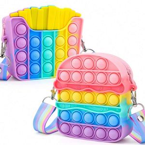 Envío Rápido 0101 Nuevo Juguete Sensorial de Espuma de Silicona Suave con Forma de Arcoíris para Niños y Adultos con Peso - Product Image 1