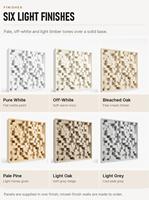 Panneau diffuseur acoustique 3D en chêne et noyer, diffuseur sonore QRD en bois à basses fréquences pour studio, salle de concert, projet, taille personnalisée