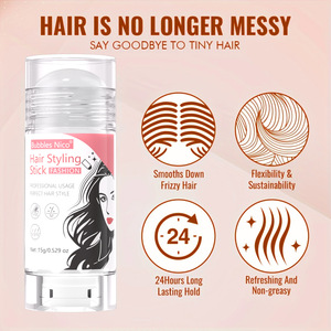 Nuevo y en Tendencia: Cera en Barra para Cabello de 15g, Control Anti-Frizz para Cabello Rizado, Texturizante y Definidor, Fijación Fuerte - Product Image 4