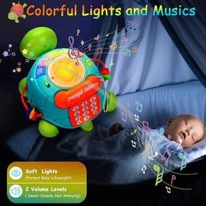 Musical Turtle Crawling Baby Toys for 3 6 9 12 18 Months Fun Early Development Educational Infant Toy <strong>Learning</strong> W/ Lights <strong>n</strong> Music - Product Image 3