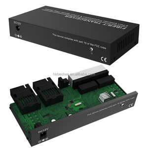 ตัวแปลงสื่อใยแก้วนำแสง3กม. 4RJ45 2SC แบบซิมเพล็กซ์โหมดเดียว10/100/1000Mbps - Product Image 4