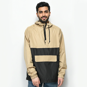Factory Custom <b>Jacket</b> for <b>Men</b> Windbreaker Streetwear Anorak Two Color <b>Pullover</b> With Half Zipper - Product Image 1