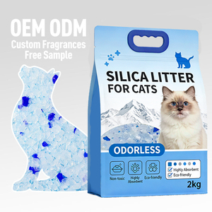 MOQ Bajo, 1.6 kg, 3.8 L, Fabricante de Bolsas de Embalaje Personalizadas para Venta al por Menor, Servicio ODM, Arena para Gatos de Cristal - Product Image 1