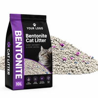 Litière pour chat en bentonite en billes rondes, 98% anti-odeur, agglomération rapide, 5KG, haute absorption, anti-éclaboussures, nettoyage facile, OEM ODM