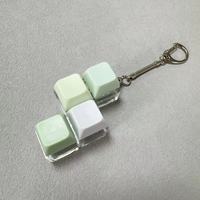Porte-clés anti-stress portable à bouton de décompression, clavier mécanique à presser, jouet anti-ennui pour les doigts