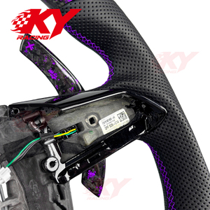 Accesorios para Automóviles Audi A6 S6 A7 S7 A8 S8 Avant Allroad quattro RS6 RS7 2019-2026, Volante Personalizado de Fibra de Carbono y Cuero - Product Image 3