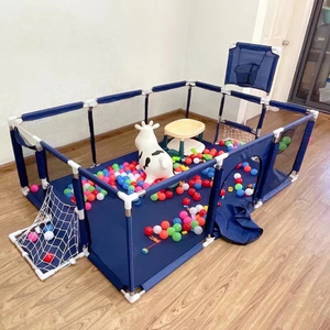 Kids Safety Playpen Baby Play Fence <strong>Children</strong> <strong>Playground</strong> With Basketball Hoop and Soccer - Product Image 2