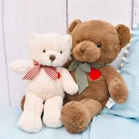 Peluche Ours en Coton Doux en Forme de Petit Cœur, Vente Directe Usine, Mignonne pour Anniversaire, Saint-Valentin, Bébé, Rembourrage Coton PP