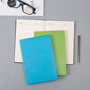 High End PU Leather Spiral Notebook Customized Business Gift Office Schedule Company Logo Printing Wire-O Binding Wholesale - Product Image 1