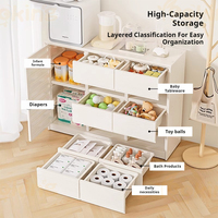 Table d'alimentation pour bébé en forme de bois, armoire de rangement pour enfants, armoire en plastique, Oyuncak Dolab