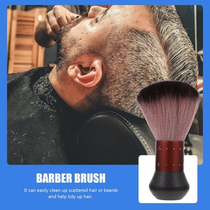 Spazzola per Capelli Hadiyah Beauty in Morbida Pelliccia Sintetica Marrone, Pennello per Collo e Trucco Viso - Product Image 6