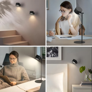 Lampe murale magnétique LED rechargeable, tactile, à intensité variable, rotative, lumière chaude, portable pour la lecture et la table de chevet - Product Image 3