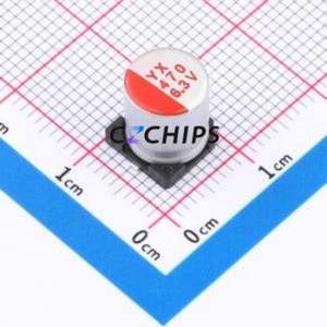 Condensador Sólido SMD SPT0JM471F09TRVZC, D8xL9mm (Capacitancia: 470uF) (Precisión: 20%) (Voltaje Nominal: 6.3V) - Product Image 1