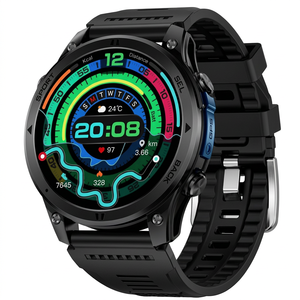 Nouvelle montre connectée H5, écran tactile IP68, silicone, GPS, boussole, appels sportifs, fréquence cardiaque, oxygène sanguin, suivi du sommeil - Product Image 1