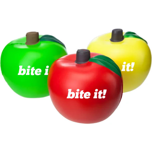 Personnalisé Coloré En Forme De Pomme Anti-Stress Anti-Stress Balle PU Colorée Pour Enfants QF-039 - Product Image 3