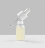 LOGO personnalisé Pipette compte-gouttes blanc mat transparent tiré par un tube scellé avec un bouchon en plastique blanc pour l'eau d'essence