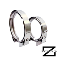 Kit de colliers de serrage double en V à dégagement rapide, poli miroir, en acier inoxydable SS304, sur mesure OEM, pour tuyau d'échappement turbo de 3,0 pouces, robustes