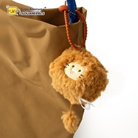 Porte-clés en peluche souple en forme de mini-animal cubique, série animaux, avec logo personnalisé, vente en gros directe d'usine, cadeau jouet en peluche carré